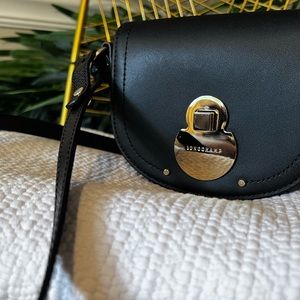 Longchamp crossbody black leather